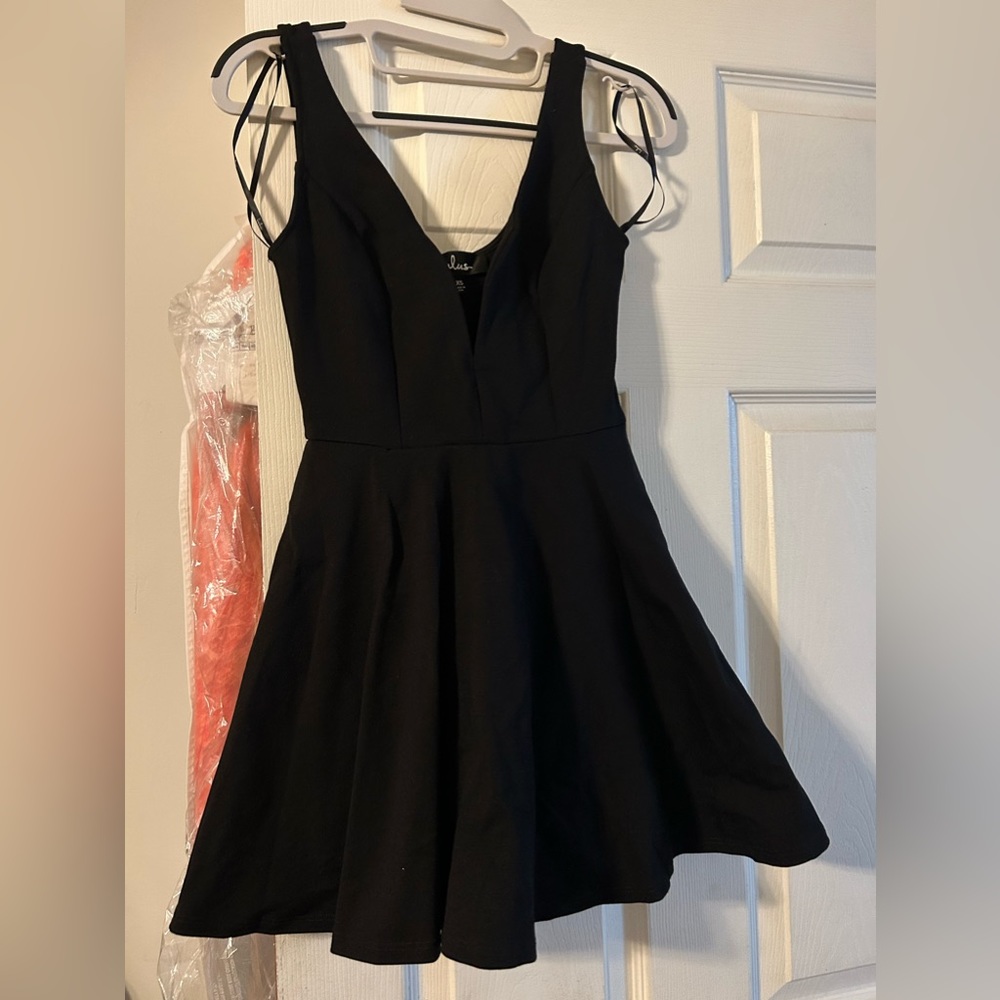 I Feel Good Black Skort Dress